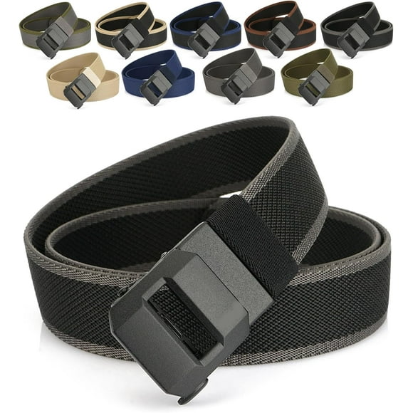 Exteriorm-U Belt, 1.5 Nylon Ratchet Tactical Work Belt with Adjustable Release Buckle for Outdoor, Hiking