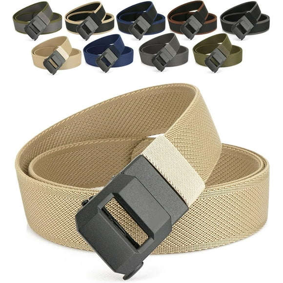 Exteriorm-U Belt, 1.5 Nylon Ratchet Tactical Work Belt with Adjustable Release Buckle for Outdoor, Hiking