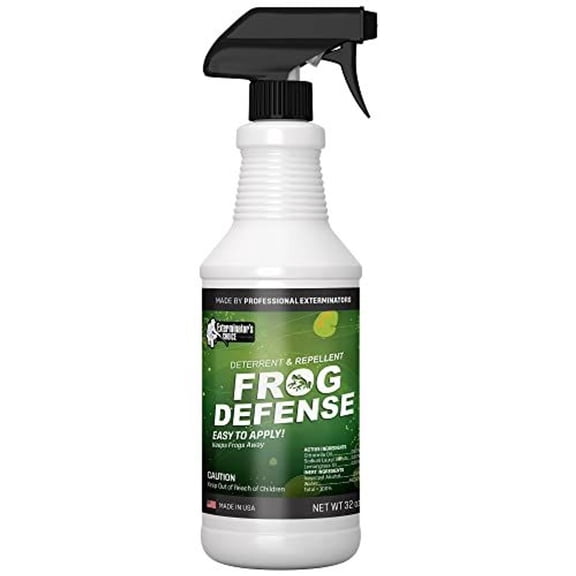 Exterminators Choice Frog Spray - Long-Lasting Spray to Keep Frogs Away - Garden Protection with Citronella Oil - 32 fl oz, Lemongrass Scent
