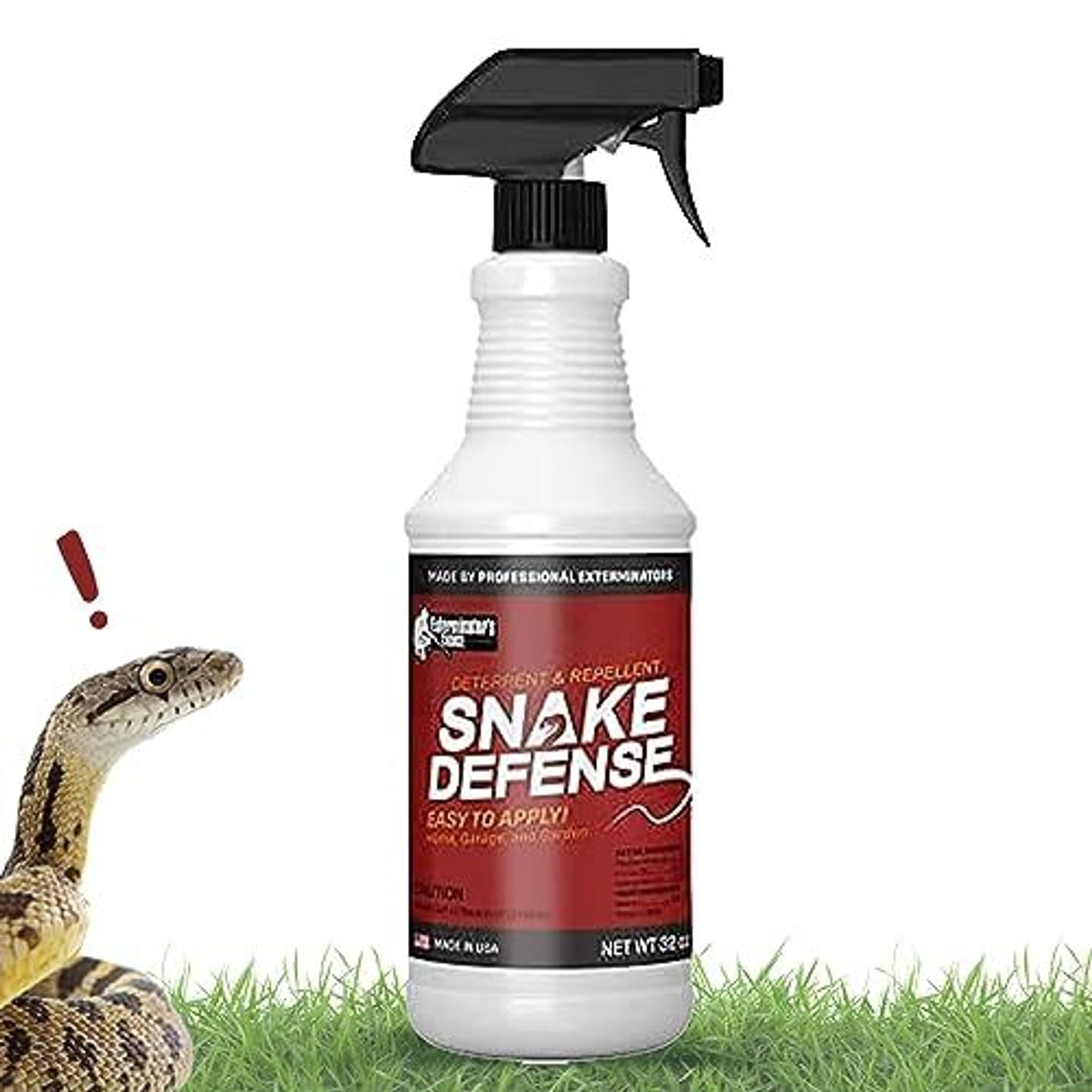 Exterminators Choice - Snake Defense Spray - Non-Toxic Repellent for Pest Control - Repels Most Common Type Snakes - Safe for Kids and Pets - Cinnamon Scented (32 Ounces)