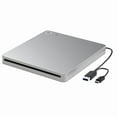 thumbnail image 1 of External DVD Drive,USB 3.0 and Type-C CD DVD Drive Player Ultra Slim Slot-in CD DVD Burner, 1 of 6