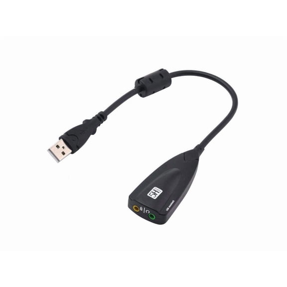 External 7.1 Channel USB Sound Card Mic Headphone Adapter Cable for PC Laptop