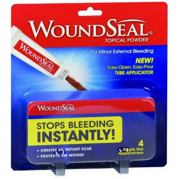 External Bleeding Topical Powder 4 Tubes Scraps Abrasions First Aid Treatment