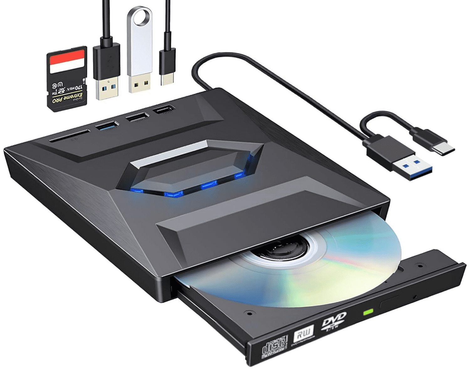 external cd dvd blu ray drive for laptop windows 11