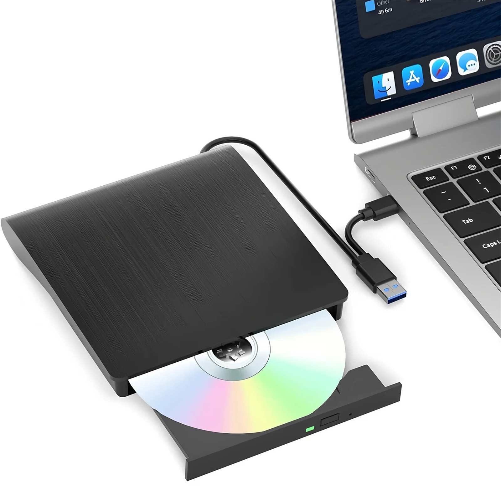 Bd Writer External Blu Ray Drive,USB 3.0/Type-C Portable 3D Blu Ray Burner, DVD ...