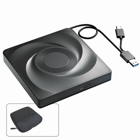 External Blu-Ray Drive for Laptop PC 11 10 Optical Drives with Storage Bag DVD Burner Player Reader ,Wide Compatibility