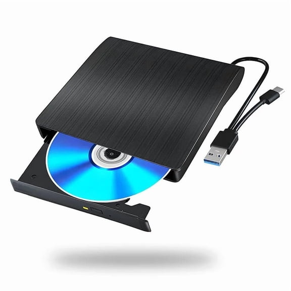External Blu Ray Drive for Laptop PC Portable CD DVD Player Burner Writer Reader Compatible ,Easy to Use