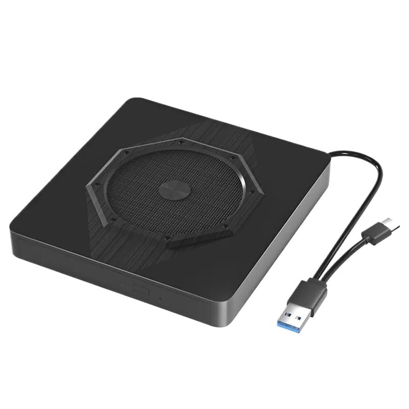 External Blu-Ray Optical Drive USB 3D Bluray Burner CD DVD Player ...