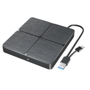 External Blu-ray DVD Drive USB 3.0 Portable -Combo CD DVD Player Reader Burner for Laptop PC Computer Notebook Windows Mac