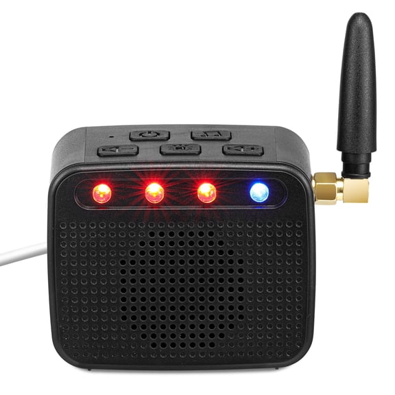 External Bluetooth Phone Ringer with 120dB Loud Alarm & LED Flashing Alerts for Cell Phones