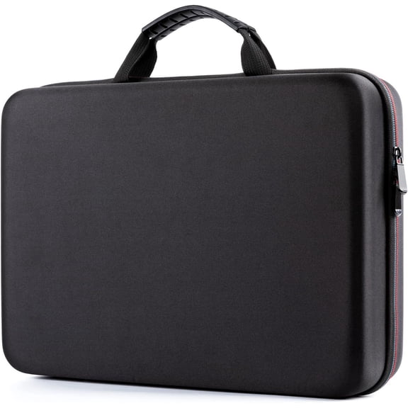 Carrying Travel Case for 14.1-17.5 inch Portable DVD Player, EVA Hard Shell Travel Laptop Sleeve Bag, Black
