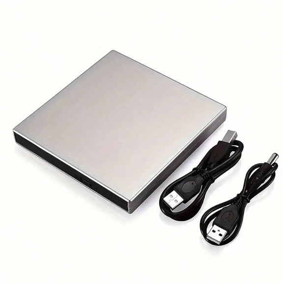 External CD/DVD Drive For Laptop, Portable Slim USB 2.0 CD/DVD Burner, CD/DVD+/-RW ROM Optical Drive For Laptop