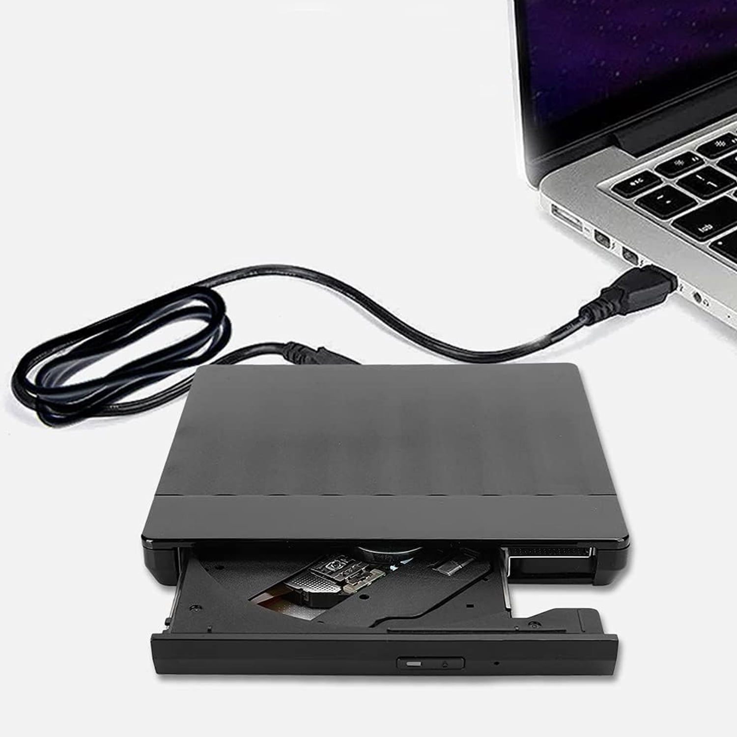 External CD / DVD Drive for Laptop, CD Reader for Laptop, Desktop PC External Drive Computer