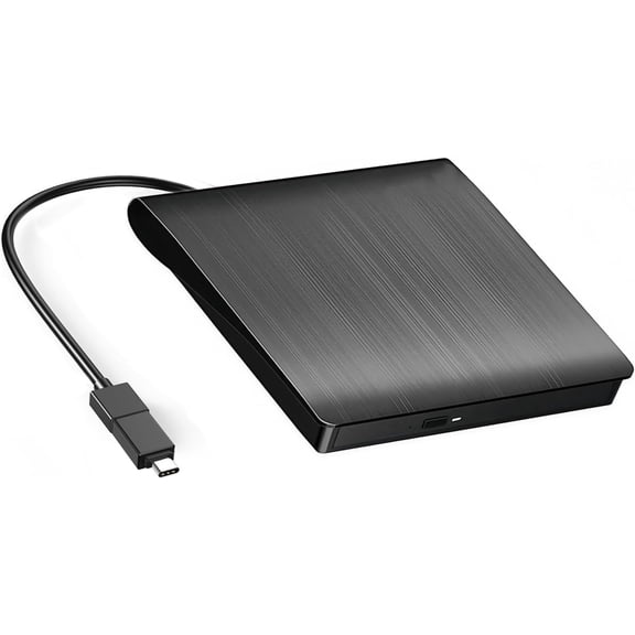 External CD/DVD Drive for Mac Laptop Portable CD/DVD Burner Writer Reader Player USB 3.0 Optical Disc Drive Compatible with MacBook Pro, iMac, Windows