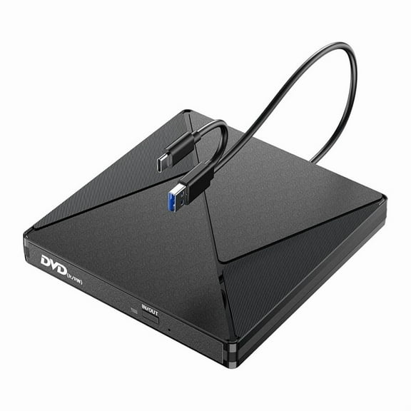 External CD/DVD Drive,Portable DVD Reader Writer ROM Drive,CD Burner External Disk Drive