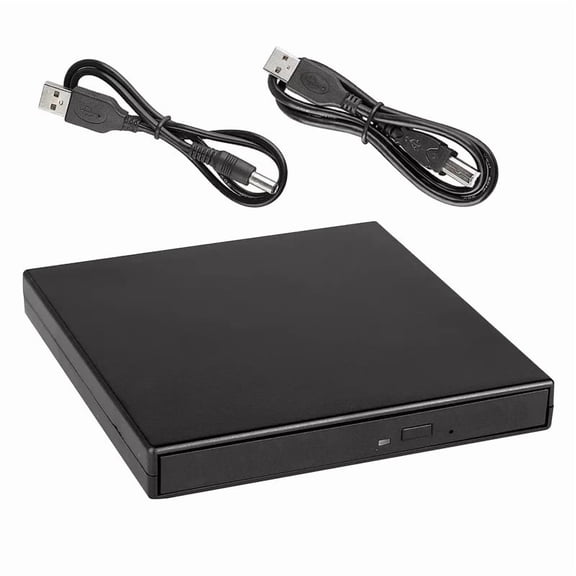 External CD DVD Drive USB 2.0 Slim External CD/DVD -RW Drive Burner Player for Laptops Desktop ,Easy to Use