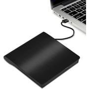 External CD DVD Drive, USB 3.0 Slim CD/DVD +/-RW Drive Rewriter Burner Writer, High Speed Data Transfer USB Optical Drives Player Player for PC Desktop/Laptop/Linux/Mac OS/Windows10/ 8/7