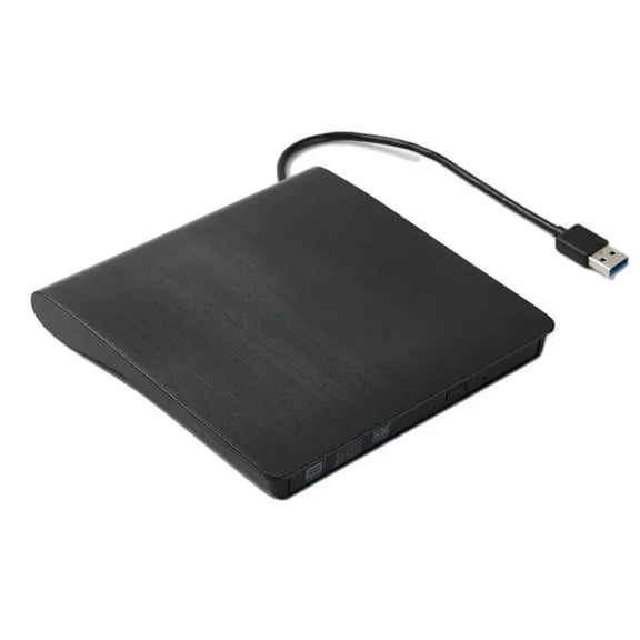 External CD DVD Drive USB 3.0 Slim Portable Fits For DVD-R DVD-RW Player Burner For PC Laptop Computer Desktop Windows 10/8/7