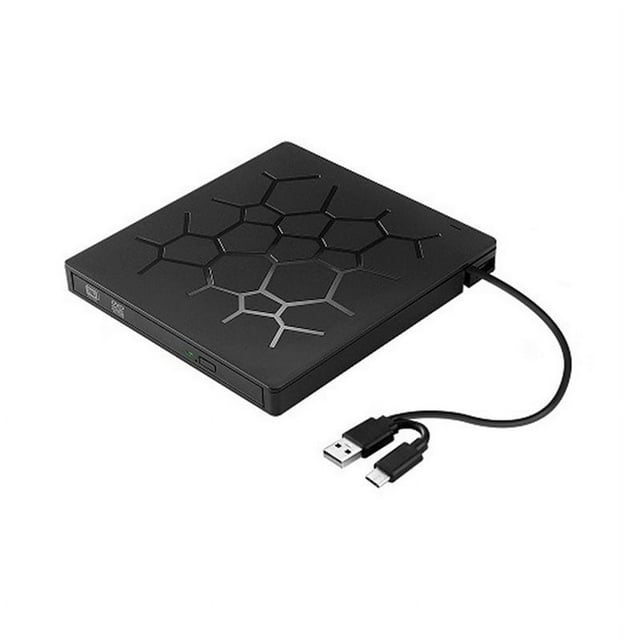 External CD/DVD Drive USB 3.0 TypeC DVD Drive Player Optical Drive with SD/TF&USB3.0 Slot
