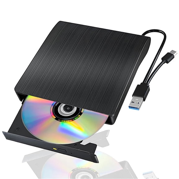 External CD/DVD Drive USB3.0 Type-C Portable Optical Drives for Laptop CD DVD Burner Reader Writer For Windows Linux OS
