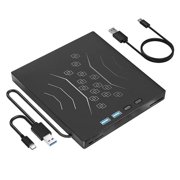 External CD/DVD Drive for Laptop DVD Player for PC Laptop 7-in-1 USB3.0 Portable External Disk Optical Drive CD Burner