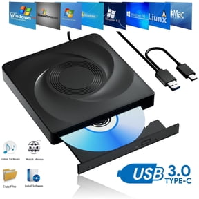 Free Shipping! Finopo External CD DVD Drive for Laptop, 8 in 1 USB 3.0 ...