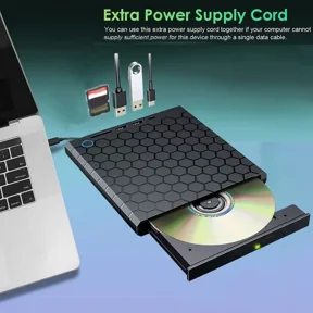 External CD DVD Drive for PC Laptop Windows 11 10 USB 3.0 Burner Reader Writer