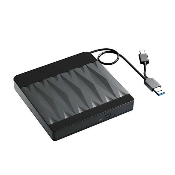 External CD/DVD Drives Slim DVDRW Optical Drive Portable CD DVD Burner Reader Writer for Laptop PC Windows 11 10 Linux MacOS