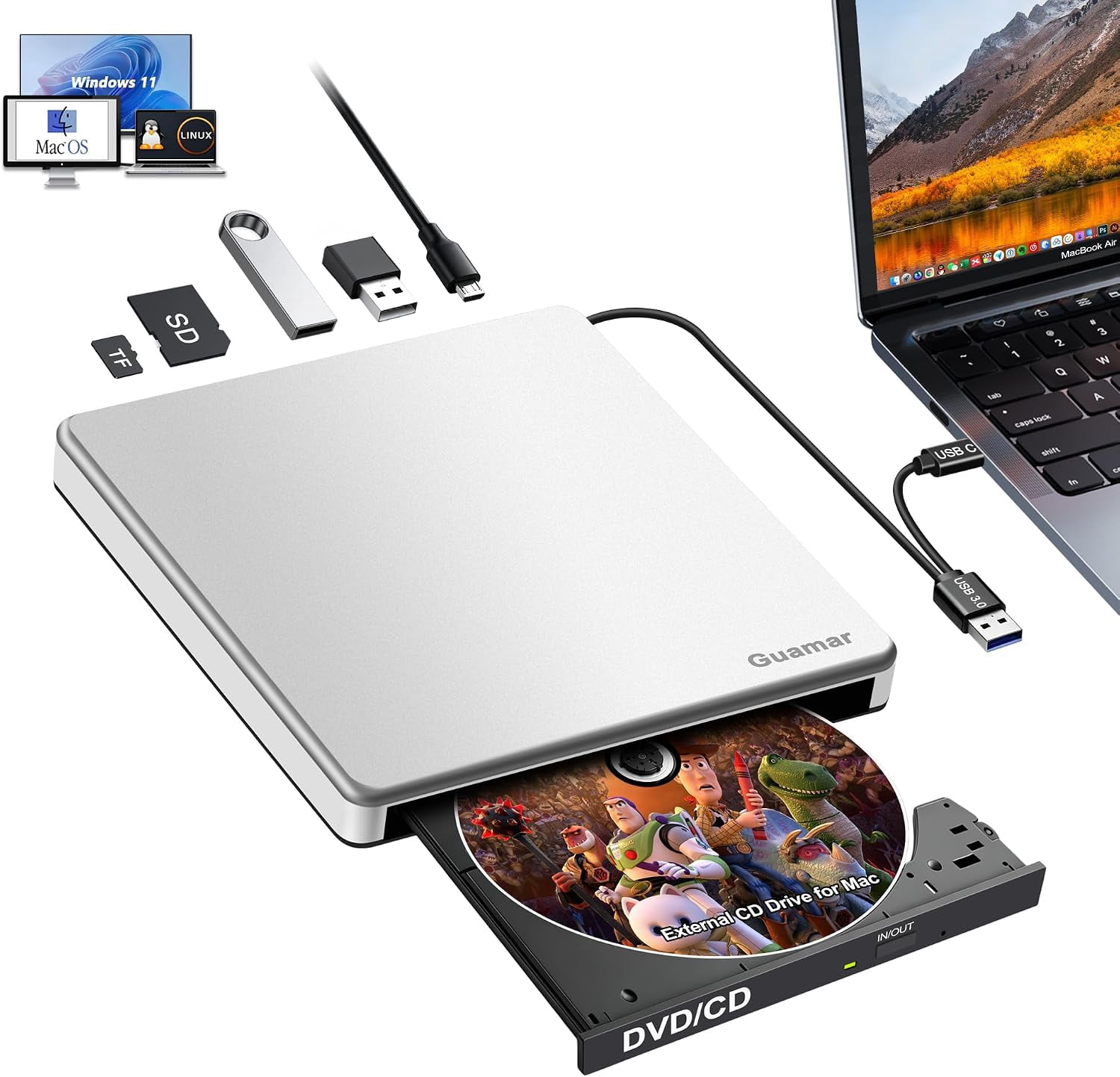 Apple USB SuperDrive and External Drives