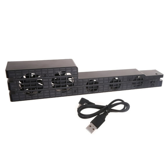 External Cooling Fan Super-Turbo Fit for Game Console Vertical Stand USB Temperature Control Fan