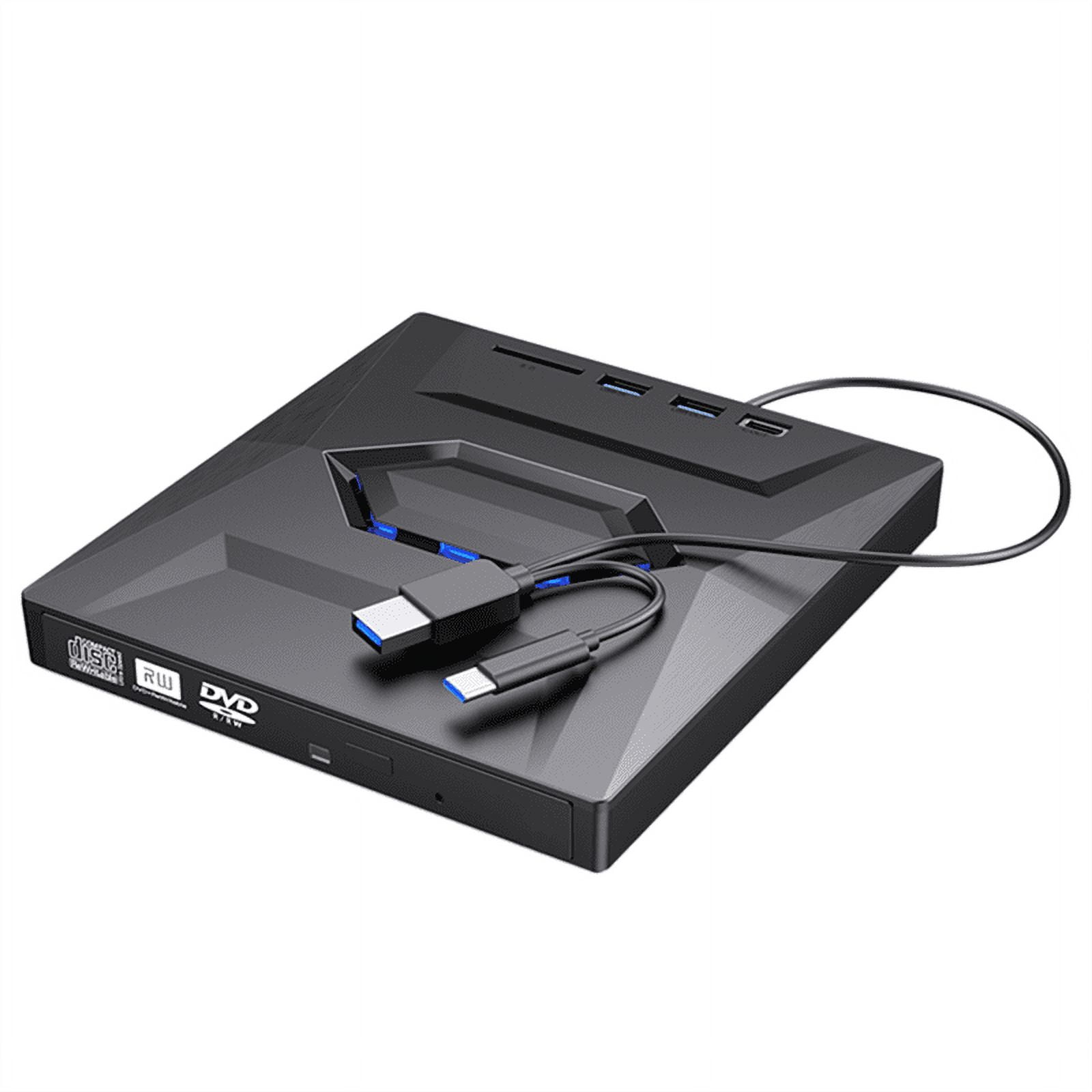 External DVD CD Writer Burner and Player Type C/USB3.0 Drive for PC