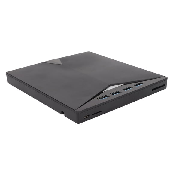 External DVD Drive 7 in 1 Portable CD DVD Rom Player Writer with 4 USB 3.0 Ports External Optical Drive for Laptop Desktop Windows 11 10 8 7 Mac OS Linux