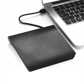 External DVD Drive, USB 3.0 Portable CD/DVD +/-RW Drive, Optical Drive Slim DVD Player CD/ROM Burner for Mac/Windows/Linux for PC Laptop