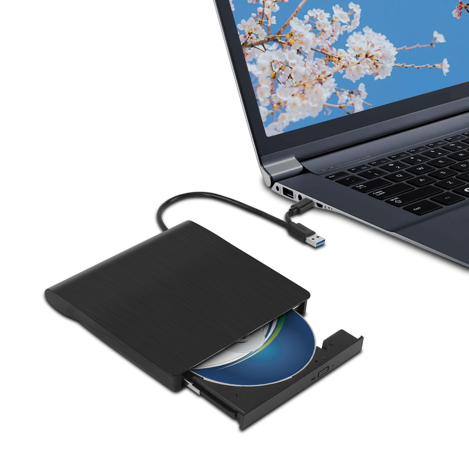 External DVD Drive, USB 3.0 Type C Optical Disk Drive CD ROM DVD Copier
