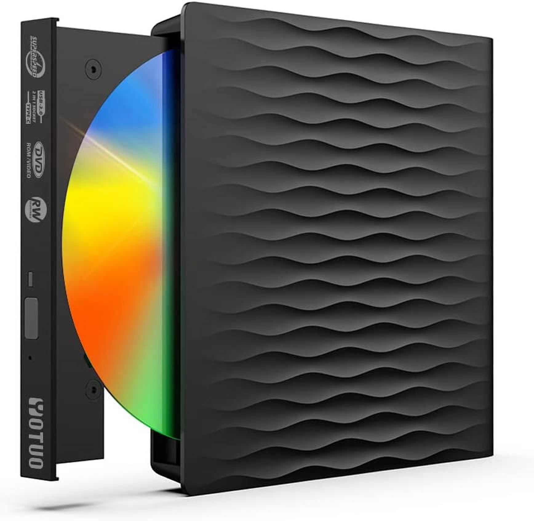 External DVD Drive USB 3.0 TypeC Portable CD Burner Disc Reader DVD