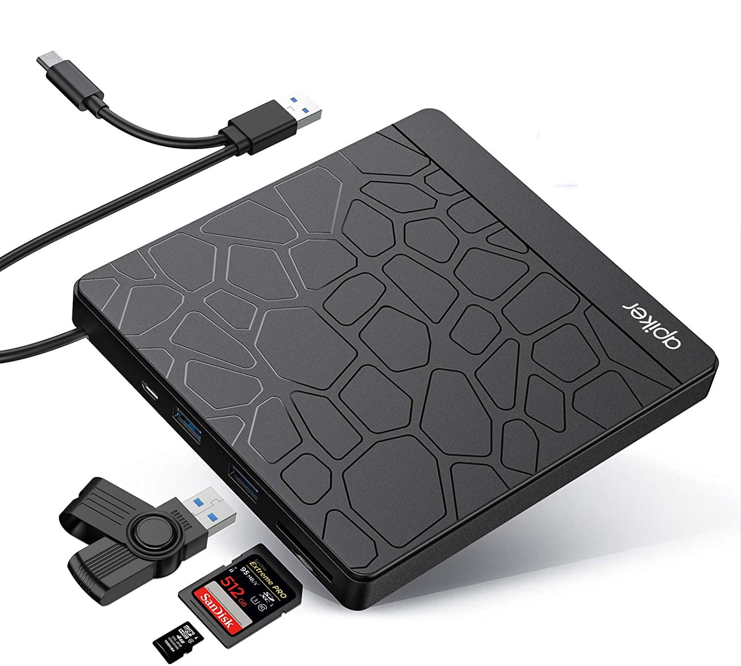 External DVD Drive, USB3.0 CD DVD +/RW Burner for Laptops, Optical