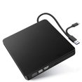thumbnail image 1 of External DVD Drive for Laptop, Portable USB 3.0 Type-C CD DVD ROM Burner Writer and Reader for Laptop Desktop Windows Linux OS Apple MacBook, 1 of 13