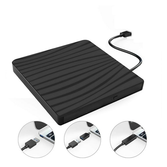 External DVD RW CD Writer Drive Burner USB3.0 Slim Reader Player Optical Drives Portable Writer Drive Reader External DVD burner ,High Volume Speakers