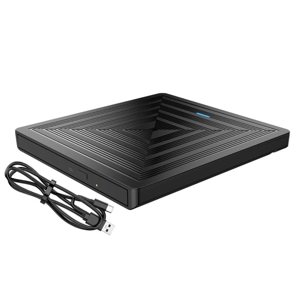 External DVDs RWs Drive USB3.0 Burners Writer Fast Speed Data Transfer for Desktop Laptop Computers