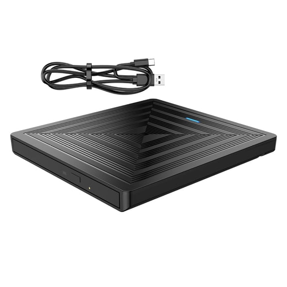 External DVDs RWs Drive USB3.0 Burners Writer Fast Speed Data Transfer for Desktop Laptop Computers