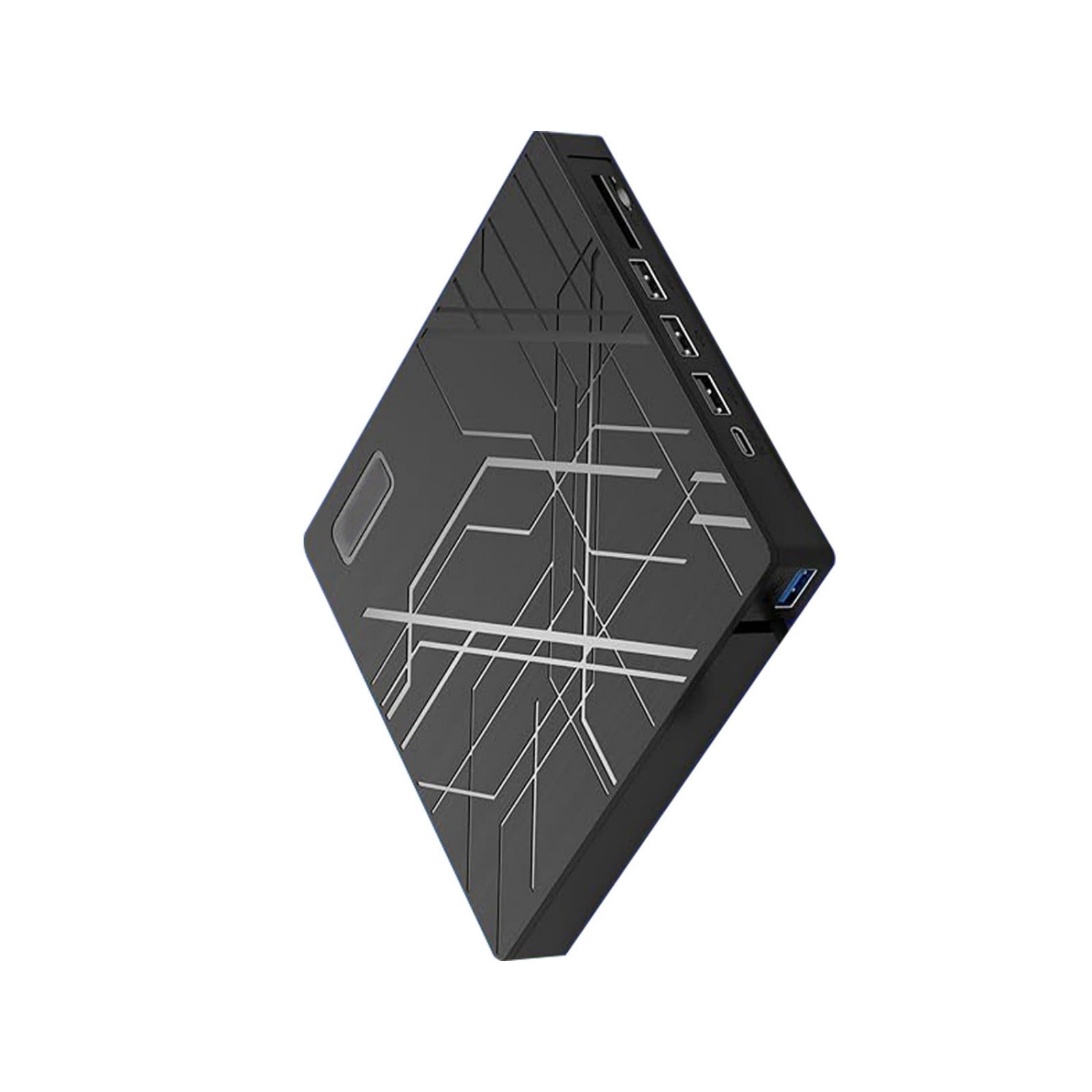 External Disc Drive With USB3.0 Type C Double Port Highly Speed Burning Brushed Texture For Computer Data Management