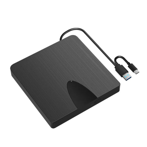External Drive, USB3.0 and Type-C Burner Portable DVD/CD/ Player, 3D Optical Drive For PC Laptop