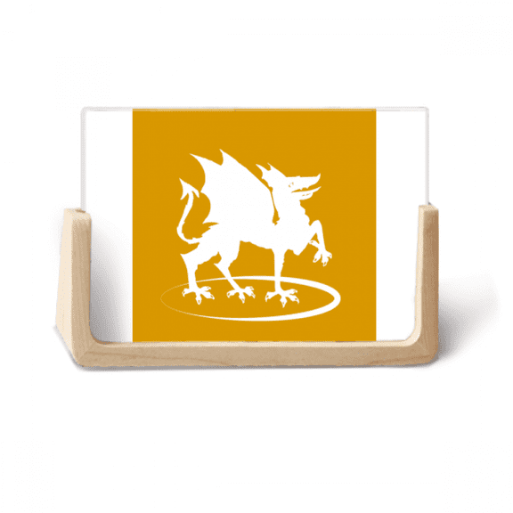 External Ferocious Ability Flame Gods Beasts Photo Wooden Photo Frame Tabletop Display