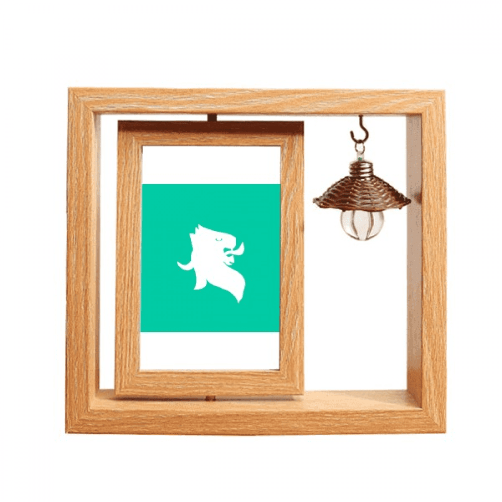 External Ferocious Ability Mane Wooden Rotating Picture Photo Frame 4x6 ...