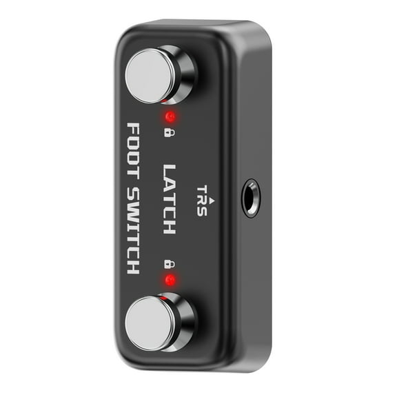 External Footswitch Double Pedal Portable Double Function Pedal Compacts Pedal for Guitarists and Keyboard Player