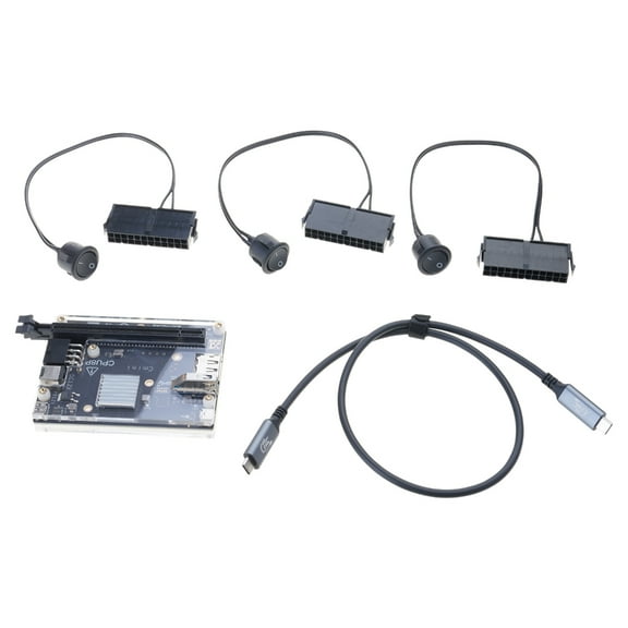 External Graphics Card Dock External GPU Dock JHL6340 chip with 60cm/23.6in Fast USB Data Cable Efficient