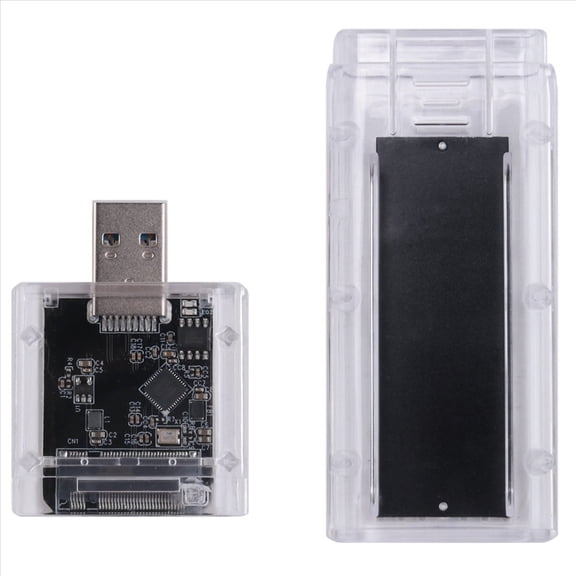 External M.2 NGFF SSD Enclosure High Speed USB3.0 Gen1 5Gb/S Transparent SSD Hard Drive Case for PC Black