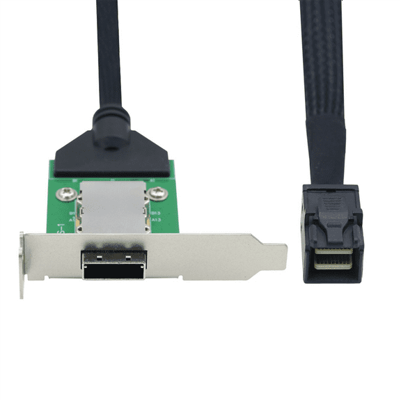 External Mini SAS HD SFF-8088 26P PCBA Female Adapter with Low Profile Bracket to SAS y22978