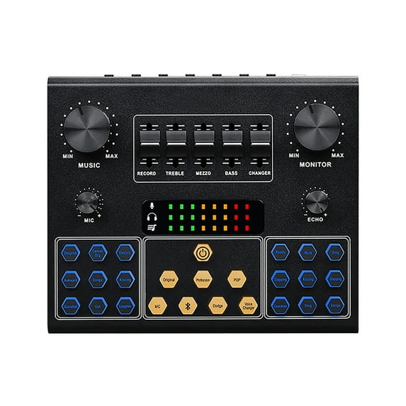 External Multi-function Sound Card Bluetooth-compatible Sound Board Live Kits Smart Noise Canceling DJ Studio Streaming