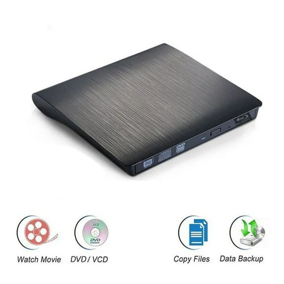 External Optical Drive USB 3.0 DVD-RW Blu-Ray Burner Recorder for Desktop/Notebook ,Easy to Use